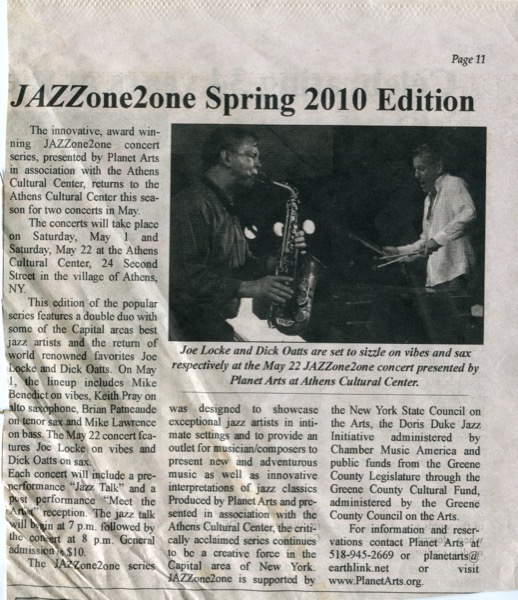 Jazzone2one Spring 2010 Edition